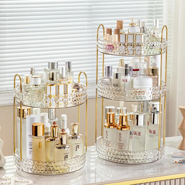 Clear Rotating Vanity Organizer